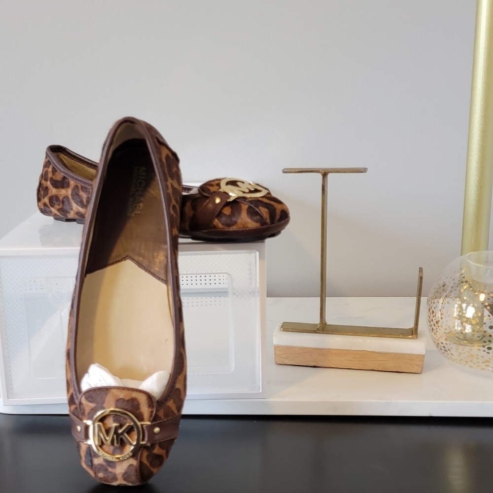 Michael Kors Ballet Flats   Size 10               Leopard Print